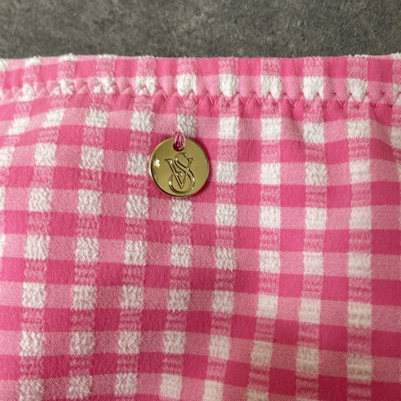 Victoria’s Secret Pink Gingham High Waisted Cheeky Bikini Bottom size Large - Picture 7 of 8